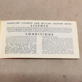 Vintage Gasoline Ration Booklet #07206838