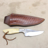 NEW 5.5" Forged Straight Back Knife w/ Sheath #09246801