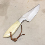NEW 5.5" Forged Straight Back Knife w/ Sheath #09246801