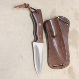 NEW 5" Forged Drop Point Knife w/ Sheath #09246802