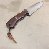 NEW 5" Forged Drop Point Knife w/ Sheath #09246802