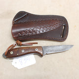 NEW 3.75" Forged Straight Back Knife w/ Sheath #04296835