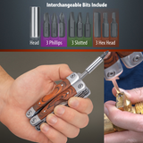 Stainless Steel Multi-Tool with Wood Handle