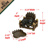 Bear Paw Coaster Set
