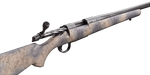 carbon barreled rifle with camo stock
