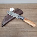 New Damascus Drop-Point Knife #12234011