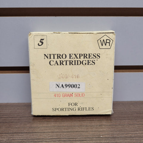 Collector's Ammo 500/416 Nitro Express x5 #10144406