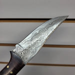 New Damascus Clip-Point Knife #12304007