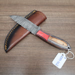 New Damascus Drop-Point Knife #12184002