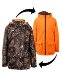 NEW Youth XL Blaze Orange / Camo Reversible Parka #08126a7e