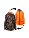 NEW Youth Small Blaze Orange / Camo Reversible Parka #08276a84