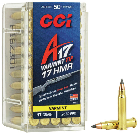 CCI A 17 magnum rimfire ammo