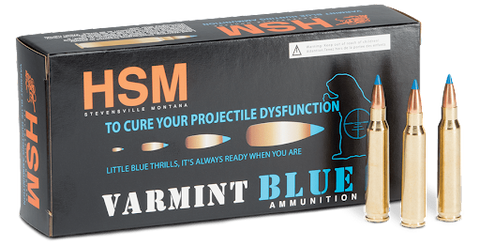 HSM Varmint Blue centerfire ammunition