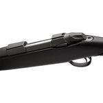 black rifle action, left side view 