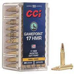 CCI ammunition box and 2 cartridges