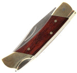 Brass/wood handled knife