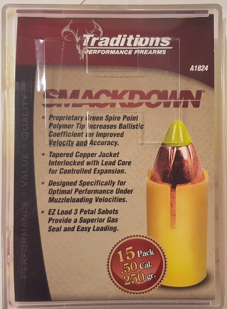 Traditions Smackdown Black Powder .50 Caliber 250 Grain Super