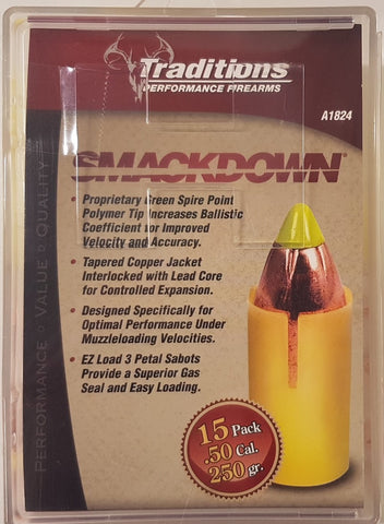 Traditions Smackdown Muzzle loading bullets
